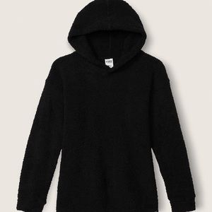 PINK black marshmallow hoodie